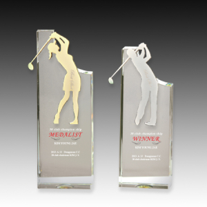 메탈 크리스탈 골프 트로피 S8A128-1234