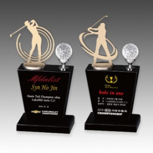 메탈 크리스탈 골프 트로피 S8A112-23