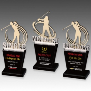 메탈 크리스탈 골프 트로피 S8A111-345