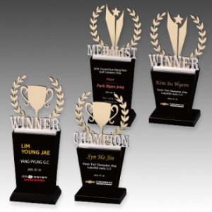 메탈 크리스탈 골프 트로피 S8A109-34 S8A110-34