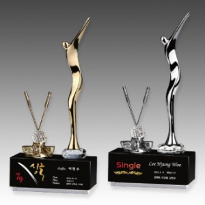 메탈 크리스탈 골프 트로피 S8A108-12