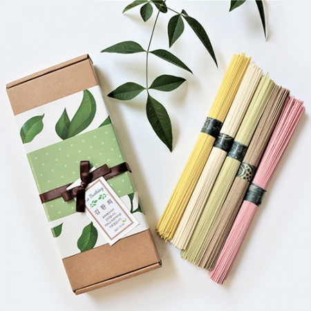 푸른잎 오색 색동 소면 300g #3