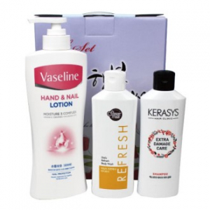 바세린 핸드로션 450ml + 케라시스 샴푸 + 샤워메이트 + 바디워시 3종
