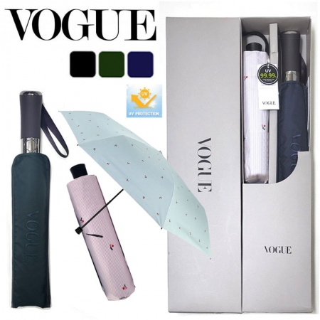 보그 3단 자동 로고 자수 우산 + 3단 슬림 체리 (암막) 우산세트 #2