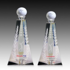 메탈 크리스탈 골프 트로피 S8A130-12