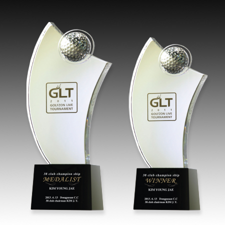 메탈 크리스탈 골프 트로피 S8A130-67 #2