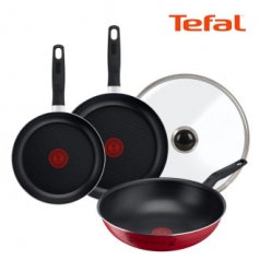 테팔 밸리드쿡 프라이팬 24cm + 28cm + 궁중팬28cm + 유리뚜껑