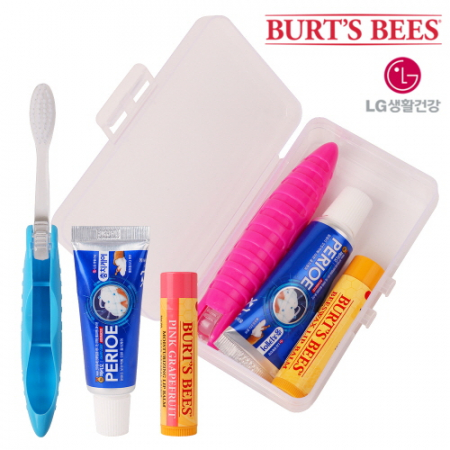 페리오 치약 20g 포켓 휴대용 치약 칫솔 립밤 세트 #2