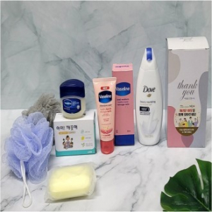 바세린 핸드앤네일 핸드크림, 바디워시 비누 핸드크림 도브 아이깨끗해 바세린 선물세트
