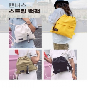 캔버스 스트링 백팩, 미니 가방 신발주머니