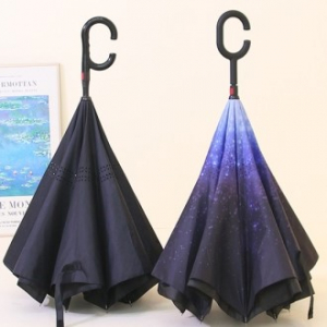 핸즈프리 반전우산 2중 원단 뒤집힘방지 에어홀 거꾸로우산 장우산 판촉물 사은품 답례품 큰우산 장우산