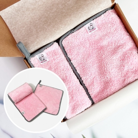 펫타월 세트 2호, 털빠짐 없는 펫타올, 강아지 고양이 극세사타월 #2