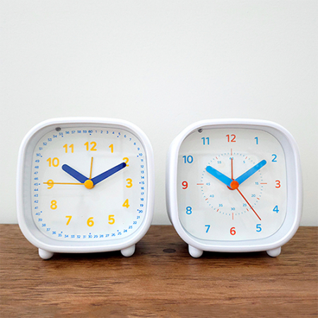 넥스원 무소음 교육용 어린이 탁상시계 아날로그 조명 미니 알람 시계 #2