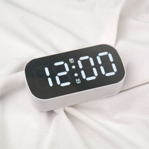 LED 라운드 미러 탁상시계