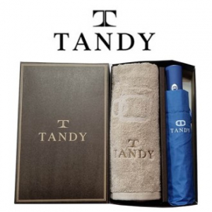 탠디 라운드 타올+3단 뉴로고 전자동 우산세트 78번