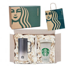 스타벅스 SS 블랙 탱크 텀블러 + 스타벅스 리유저블 텀블러 473ml