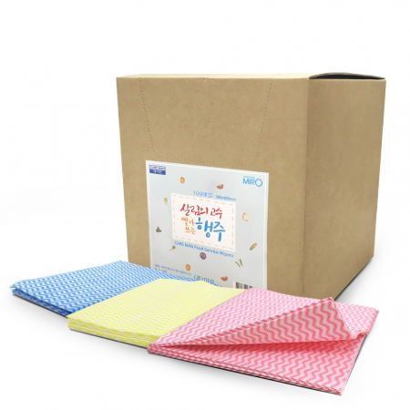 케어맨 간단히 물에 빨아쓰는 접지행주 100매 #3