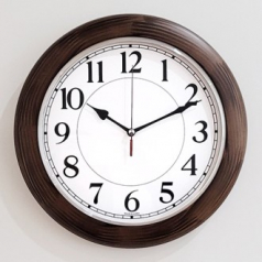 무소음 원목실 버링 벽 시계 320