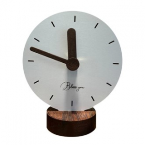 국내제작 Bless you 원목 탁상시계