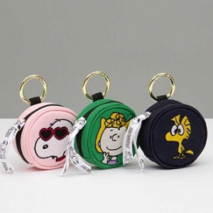 피너츠 스누피 원형 파우치