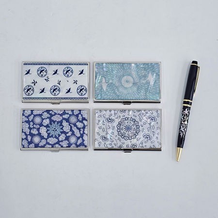 아름누리 청자무늬 고급명함케이스 볼펜세트 #2