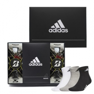 아디다스 이중바닥쿠션 양말 1족 브리지스톤 Tour B X 타이거우즈 에디션 6구 선물세트