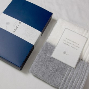 [송월타올] 필라라인 타올 2매세트(CM)쇼핑백(CM)(띠지+감사장) 조문 답례품