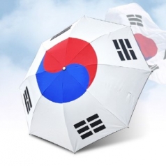 [크로반] KR15 태극기 우산 3단 UV차단 우양산