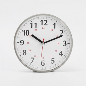 그레이 포인트 욕실 시계