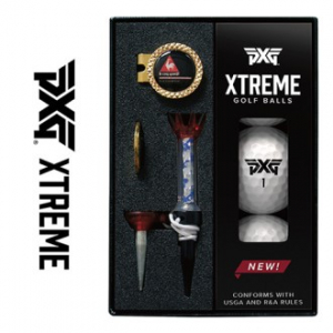 피엑스 골프볼+볼마커(골드2)+자석클립+자석티 세트