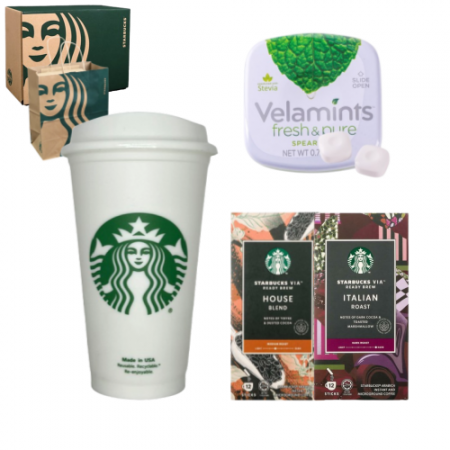스타벅스 리유저블컵 그란데 비아커피 벨라민트 캔디 기프트로고 세트 #2