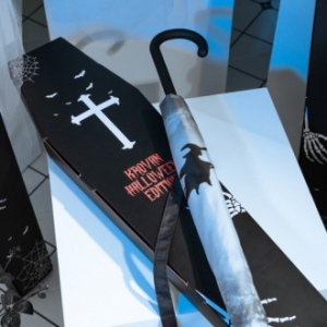 크로반 KR25 할로윈 스페셜 에디션 곡자형 손잡이 장우산