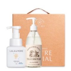 퓨어센스 라라앤모어 비건 주방세제 500ml + 시트러스향 핸드워시 250ml 세트