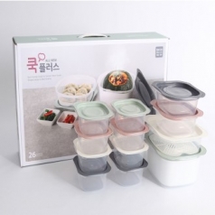 올 뉴 쿡플러스 점보5호 전자렌지용 밀폐용기 12종 26P // 무료스티커작업