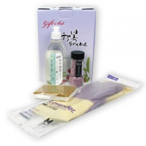 참그린 주방세제 + 복분자 천일염 + 고무장갑  + 코코넛 수세미 4종 케이스 선택