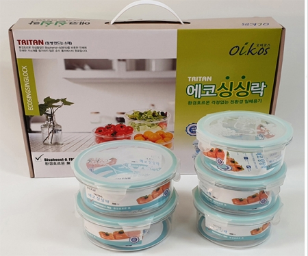 에코 싱싱락 밀폐용기 10P 젖병소재 트라이탄 #4