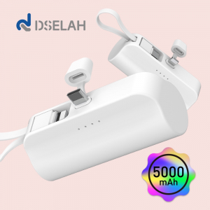 desleah 디셀라 5000mAh 2 in 1 미니 도킹형 보조배터리