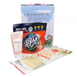 과일나라 핸드에센스 + 버블원샷 캡슐세제 + 고무장갑 3종세트 (어려운이웃 이미지교체 가능)