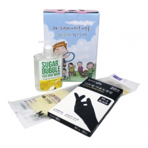 슈가버블 주방세제 490ml 니트릴 20매 검정 외 3종세트