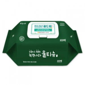 녹색나라 도톰 촉촉 물티슈 100매