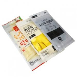 단미니 고무장갑 + 면코팅 고무장갑 + 니트릴 위생장갑