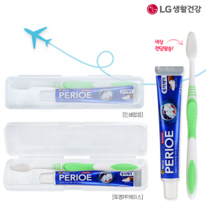 엘지 페리오치약 50g 미세모 칫솔세트 PP투명
