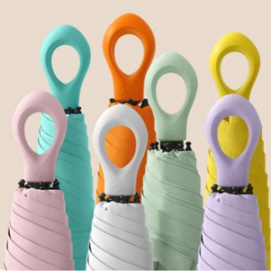 초경량 파스텔 미니 양우산, 5단 암막 양우산-러브홀릭