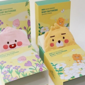 카카오 리틀프렌즈 아기 목욕 가운 [J1]