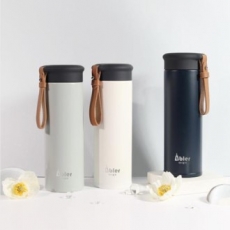 더블 보온 보냉 스테인리스 스트랩 텀블러 450ml
