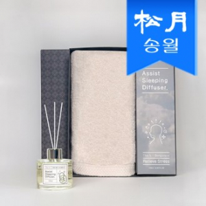 프리미엄 디퓨져 수건 답례품 수면B(디퓨져 120ml1+160g 코마 40수1) 선물세트 단체선물 기념선물