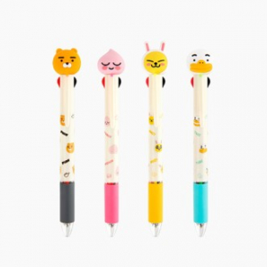캐릭터 피규어 멀티 4색 볼펜 4종
