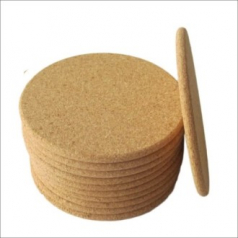 에코 코르크 컵받침, 콜크 칼라 컵받침, 원목 컵받침