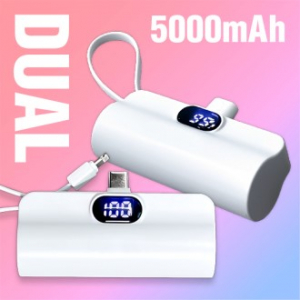 태나 디스플레이 도킹형 듀얼 보조배터리 5000mAh