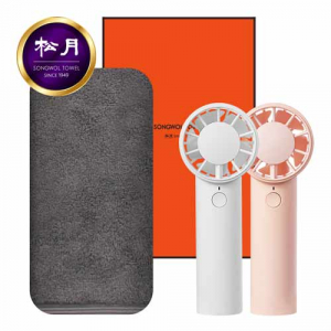 송월 190g 코마 세면타올 + 핸드 선풍기 구성세트